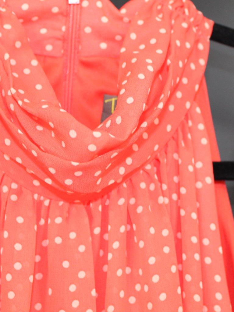 Taylor Sleeveless Halter Neck Polka Dot Dress Nwt Sz 12 Midi — image 4 of 8